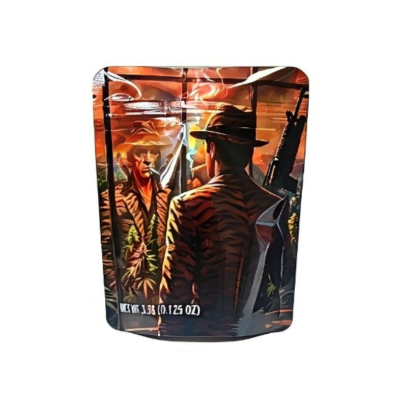 3.5g Mylar Bags x 100 bags (1 pack) SS-1011