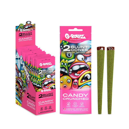 G-Rollz | 2x 'Candy Crunched' Terpene infused Pre-rolled Hemp Cones USA (12 pack)