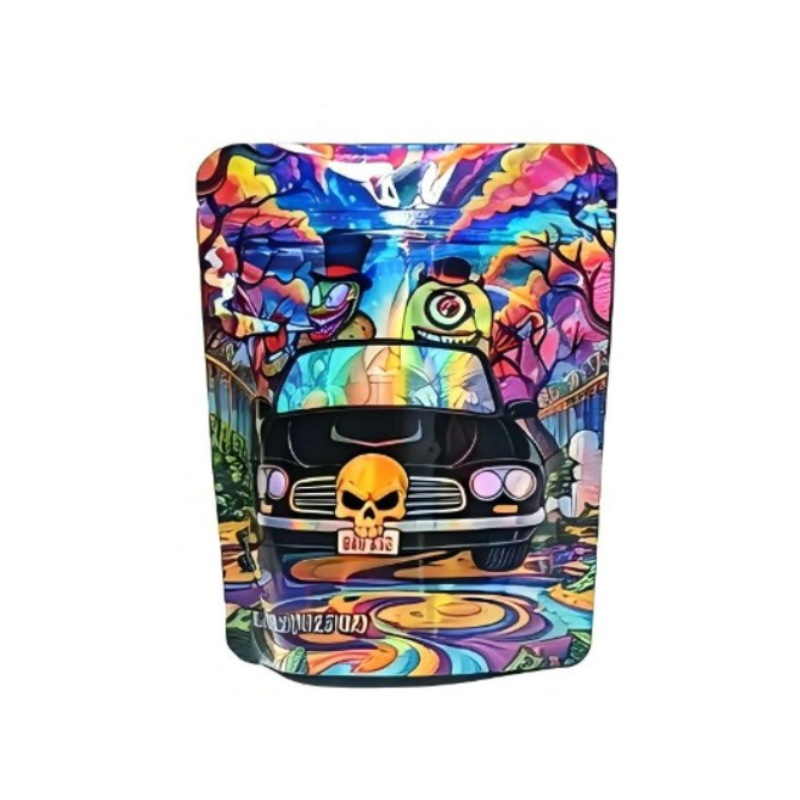 3.5g Cartoon Design Mylar Bags x 100 bags (1 pack) SS-1011