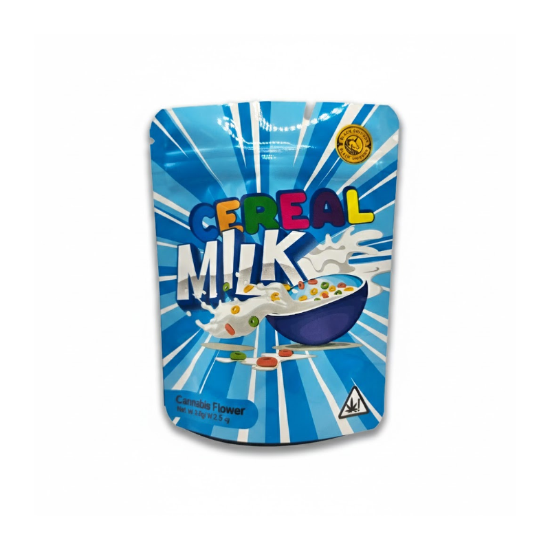 3.5g Cereal Milk Mylar Bags x 100 bags (1 pack)