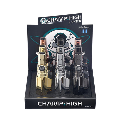Prof CHAMP HIGH Serious Stuff 4 flames lighter x 9 lighters