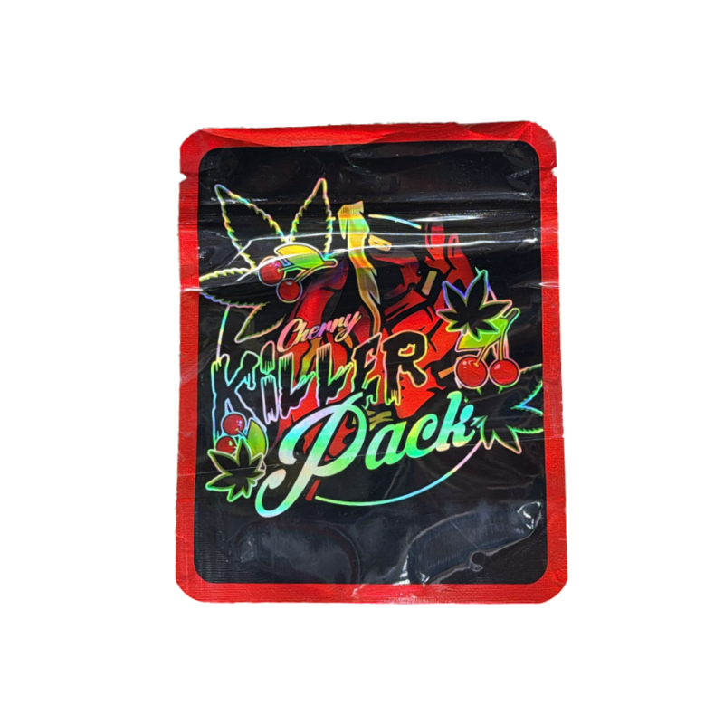 3.5g Cherry Killer Mylar Bags x 100 bags (1 pack)
