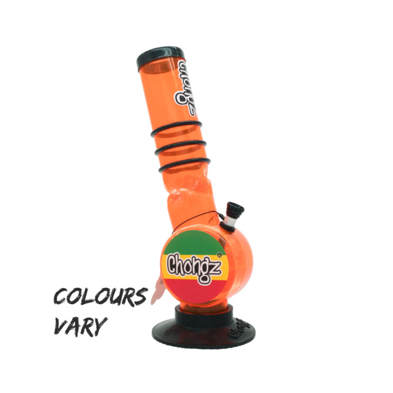 Chongz Acrylic 30cm “BGRN” Ice Twist Bong