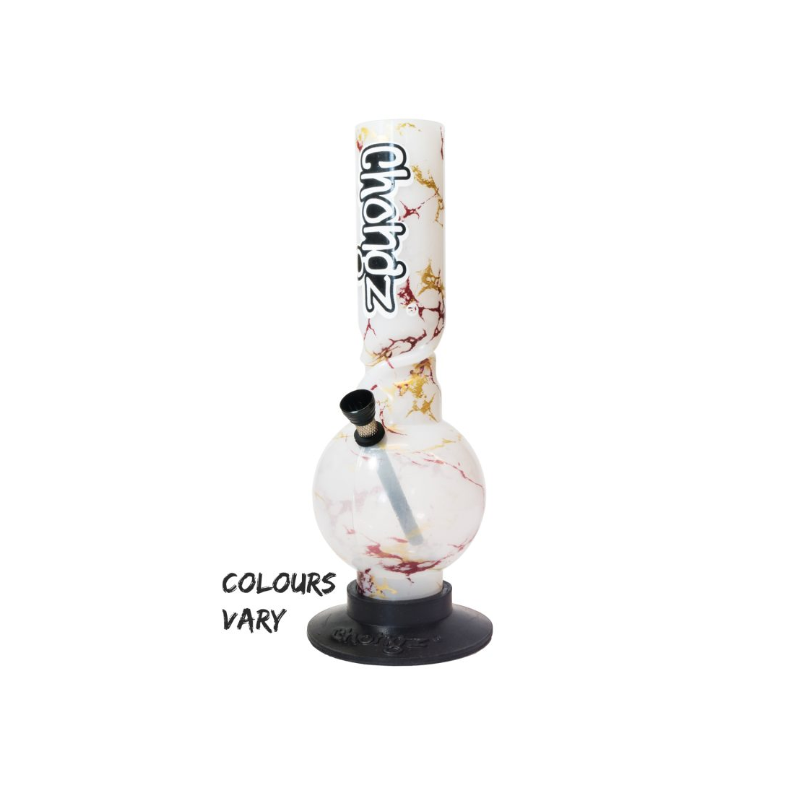 Chongz Acrylic 30cm “Stop Starting” Bubble Ice Twist Bong