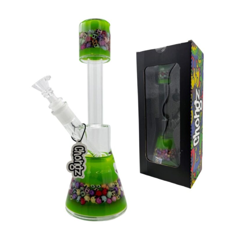 Chongz Glass “Screaming Skulls” 35cm Bong Waterpipe