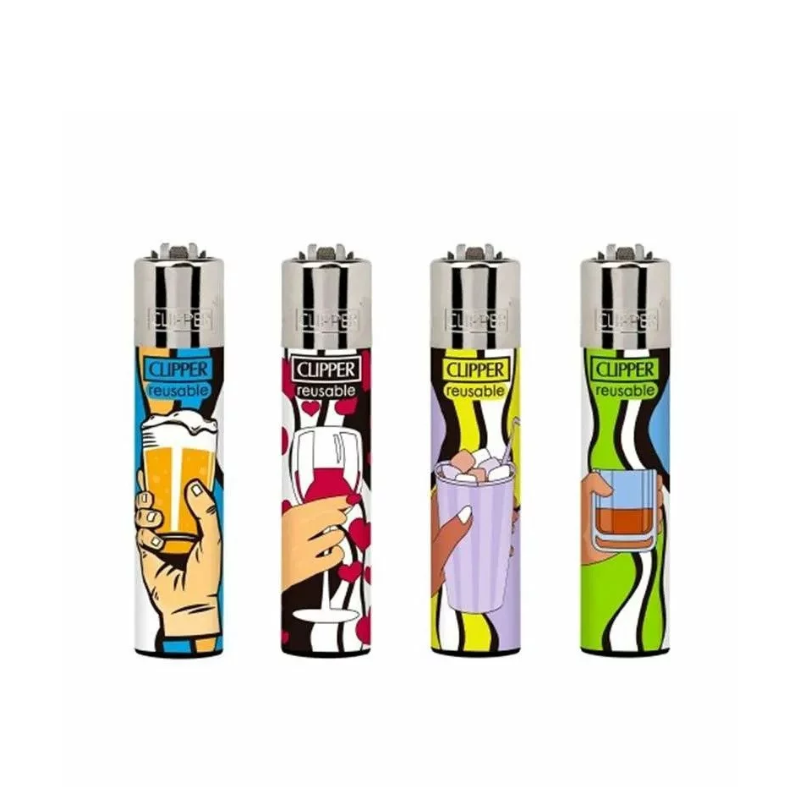 Clipper Classic Large Lighter Choose Your Team X 48 lighters