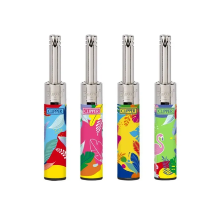 Clipper Mini Tube Lighter Colorful Pattern (24pcs/display)