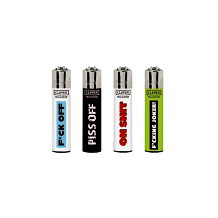 Clipper Printed Lighter Naughty Words 5 x 48 pack