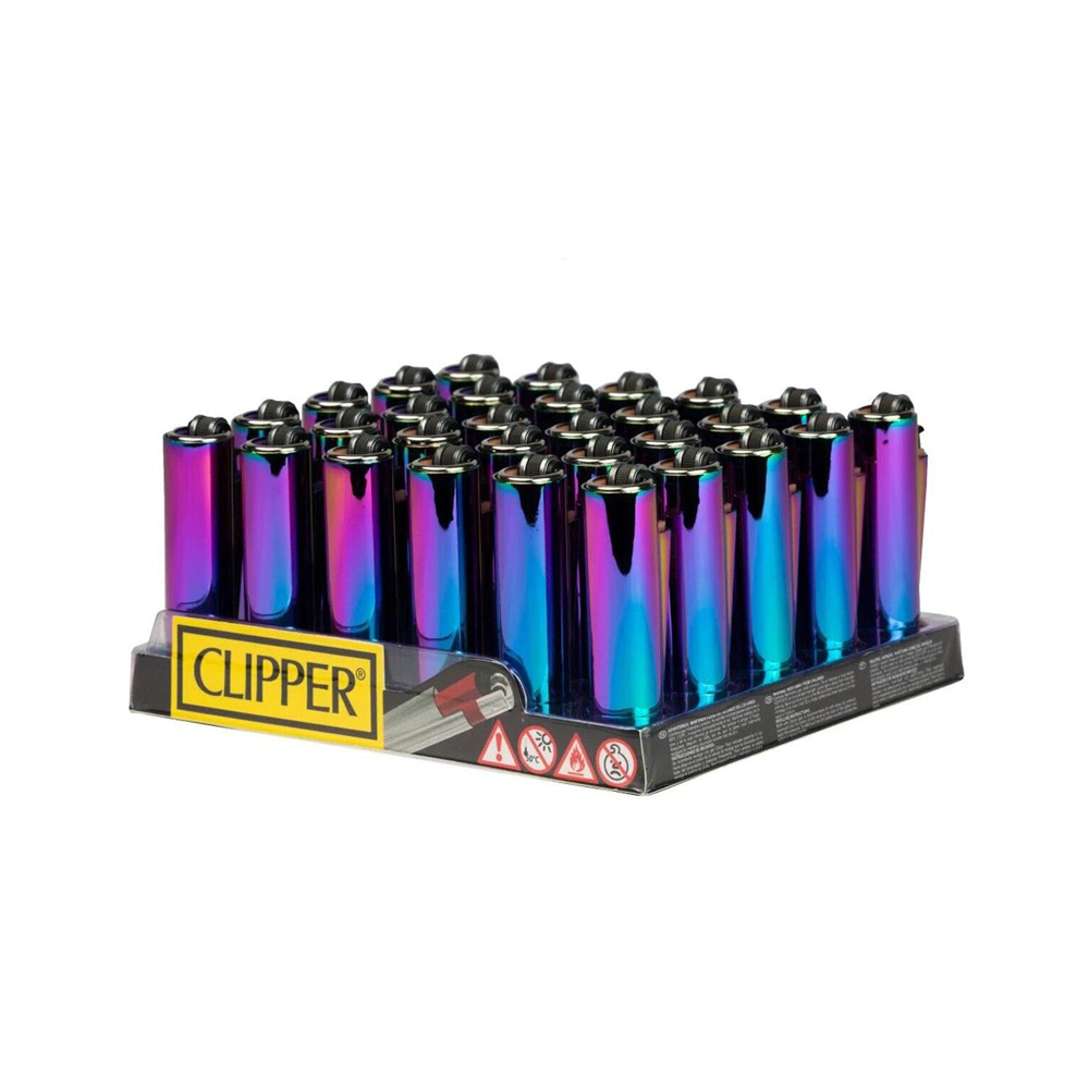 Clipper Micro Metal Covers lighter Icy x 30