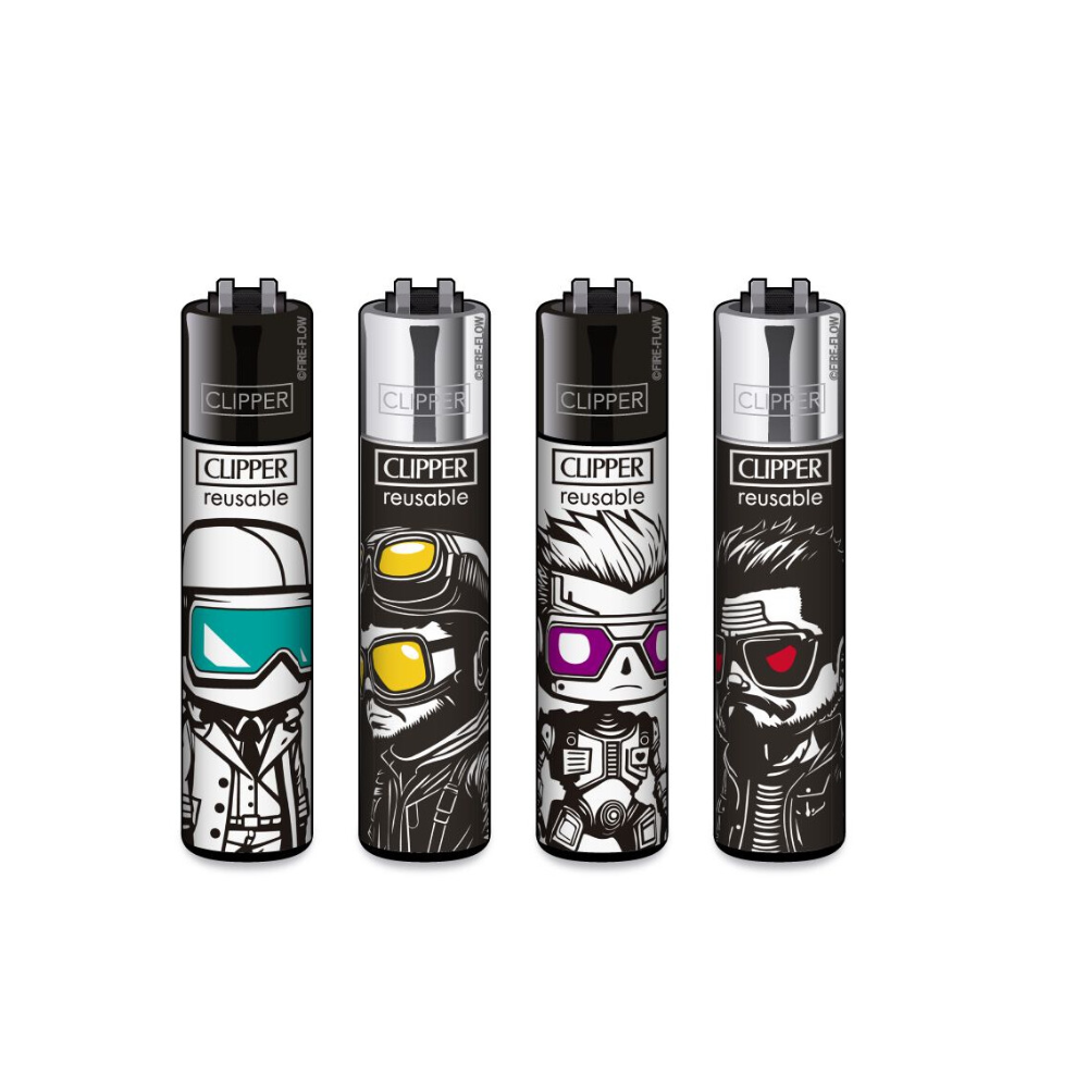 Official Clipper BIG HEADS CL3A1822UKH X 48 lighters