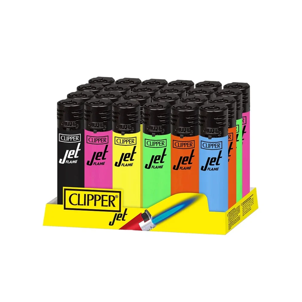 Clipper-Jet-Flame-Lighter-Shiny-Colours-x-24