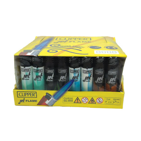 Clipper Lighter Jet Flame Wind Proof 30pck