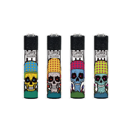 Clipper-Lighter-MUSHROOMS-SKULLS-CL3A1781UKH-x-48-lighters
