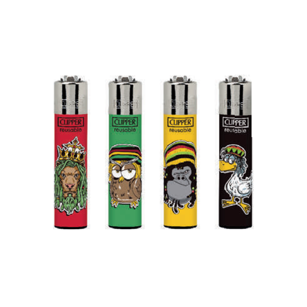 Clipper-Lighter-RASTA-ANIMALS-A-CL3A1788UKH-x-48-lighters