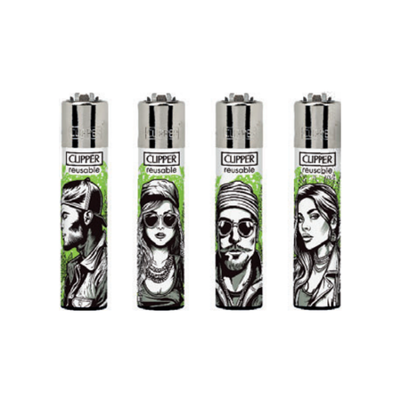 Clipper-Lighter-GANGSTA-LEAVES-CL5A026UKH-x-48-lighters