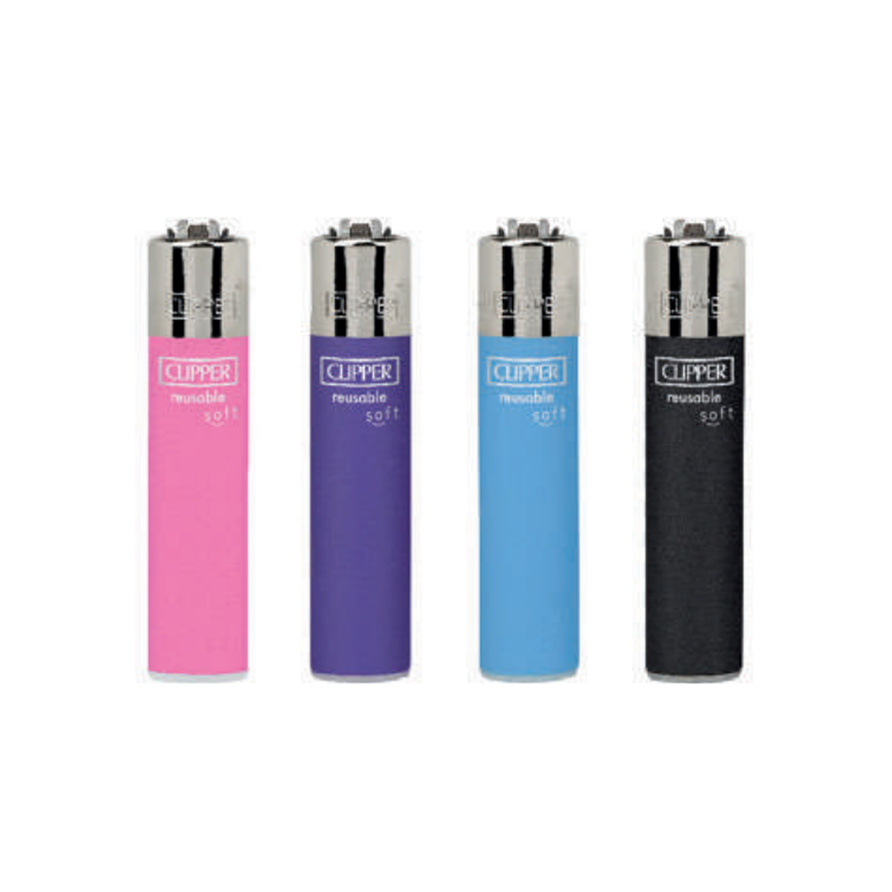 Clipper Lighter SOFT TOUCH COLOURS CL2A2269UKH x 48 lighters