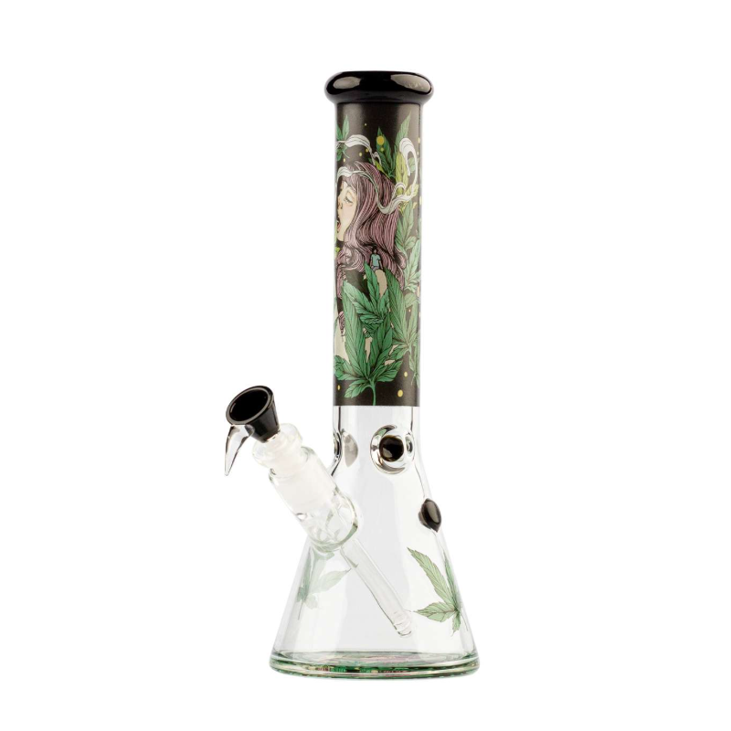 G-Rollz | 'Colossal Dream' - Black Beaker Glass Bong H:34cm