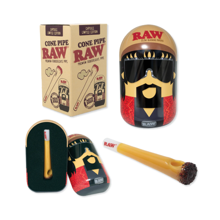 Exclusive RAW Cone 5" Hand Pipe + Collectable Capsule