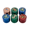 Assorted Crystal 63mm Metal Herb Grinders – Random Designs & Colours | 6 Piece Display Pack