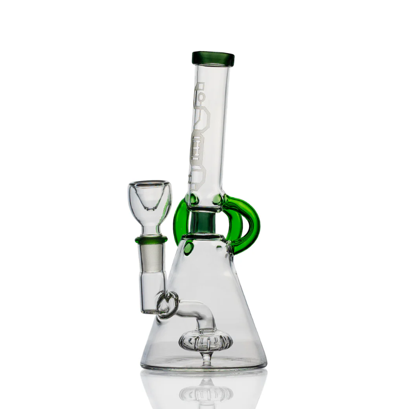 Hemper Cyberpunk Blue Glass Bong 7"