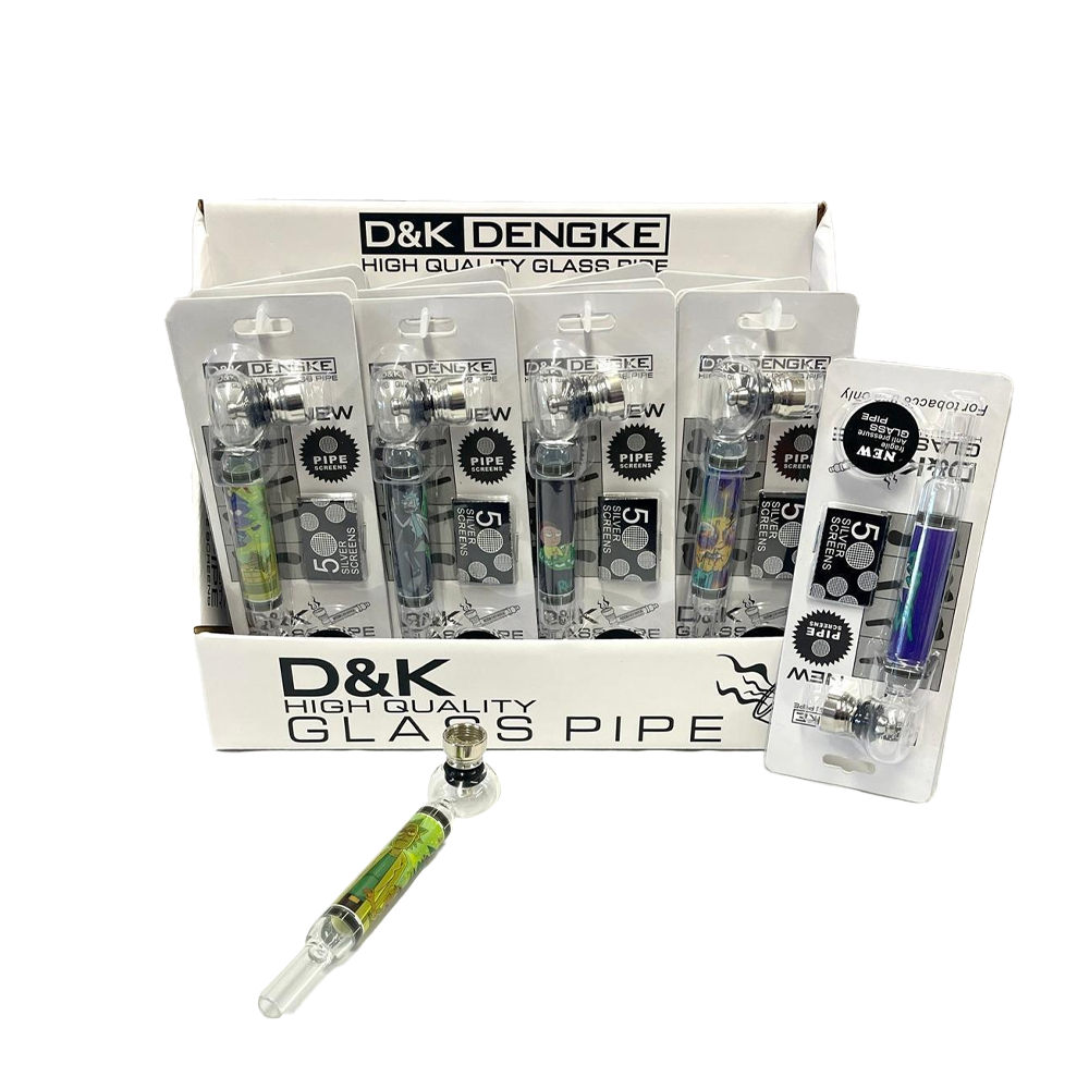 D&K Metallic Long Glass RM Pipe on Card with Screen SM2536 x  12