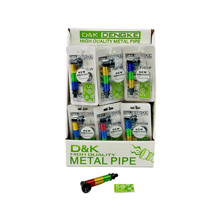 D&K 10cm Metal Pipe With Silver Screen x 24 SM-3317