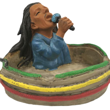 Resin Ashtray boxed - Rasta Design