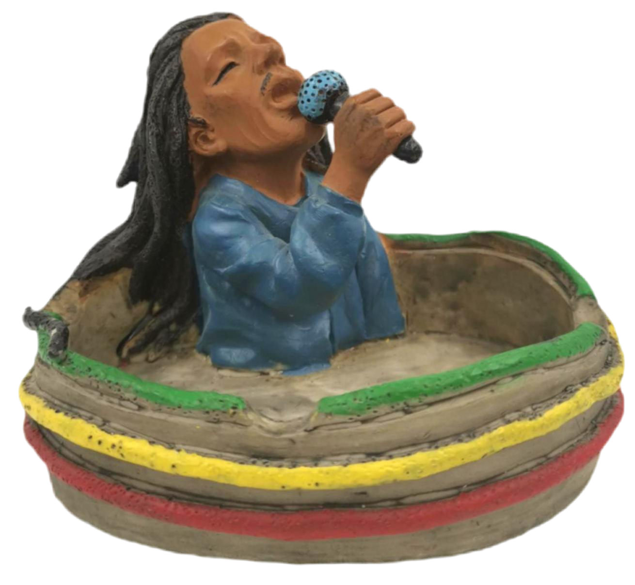 Resin Ashtray boxed - Rasta Design