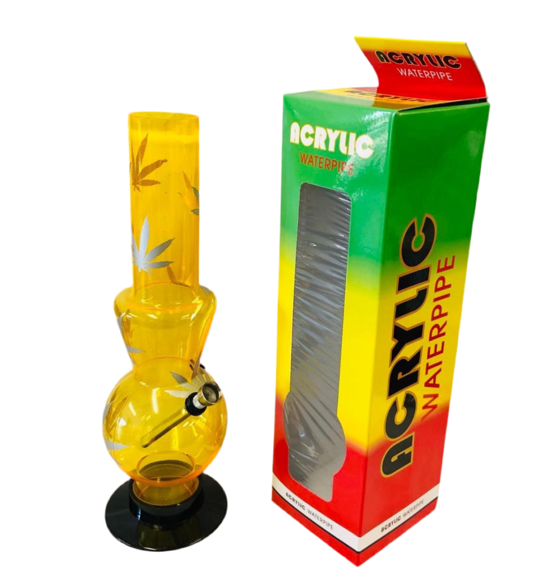 Acrylic Bong Waterpipe Medium 30cm Assorted 12 inch