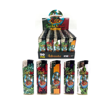 4Smoke Electronic lighter Smoke island 50pcs