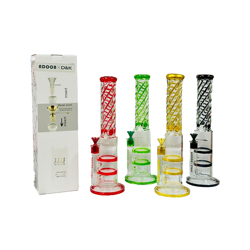 ADOOB X D&K 40cm Double Filter Glass Bong SM-3340