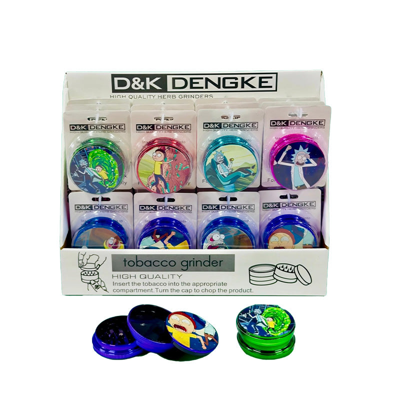 Exclusive 60mm R&M Metallic Printed Shiny Plastic grinder SM-3311 x 24