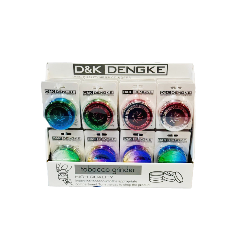 D&K 2 Shade Shiny Plastic Grinders 60mm SM-3023 x 24