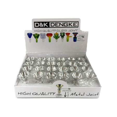 D&K Metal Bowl Joint Slide Piece For China Glass Bong Water Pipe