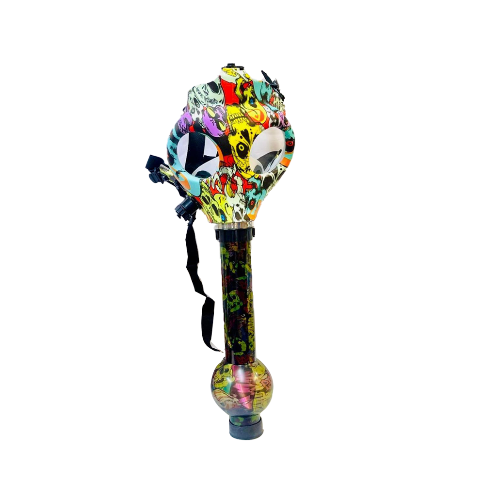 D&K Face Mask Bong Assorted Design x 1