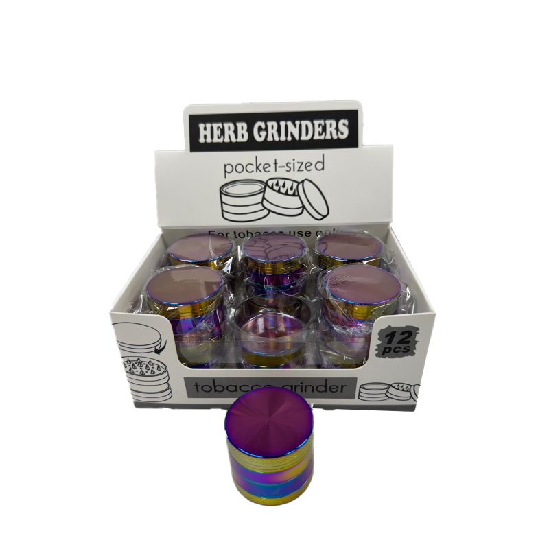 D&K Herb Shine Grinder 40mm 12 Pack