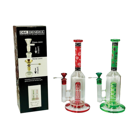 D&K Printed Dab Glass Bong 36cm SM-3153