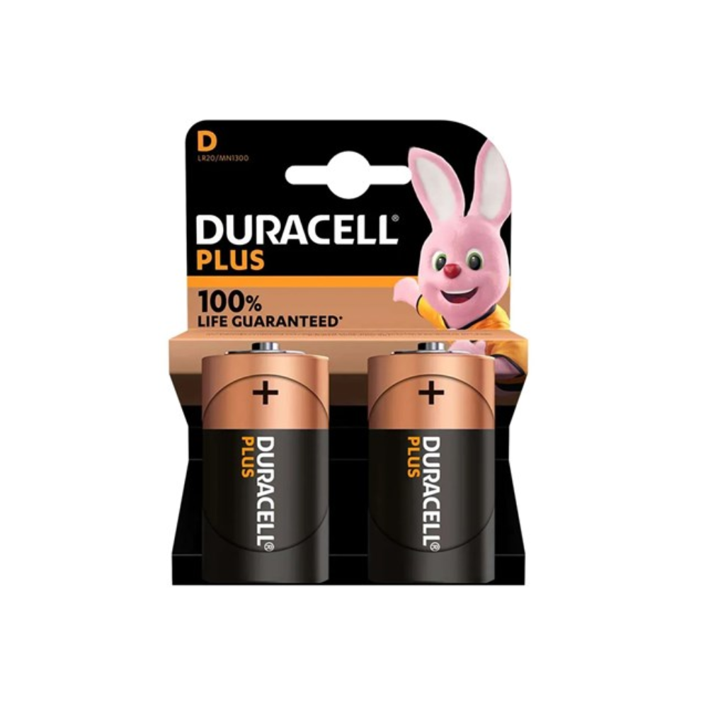 Duracell Battery D 2 Pack x 10 (full box)