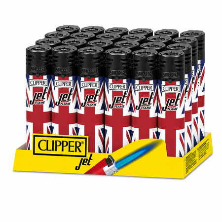 Windproof Clipper Jet Flame Lighter  UK FLAG 5 x 24 lighters CKJ5B001UKH