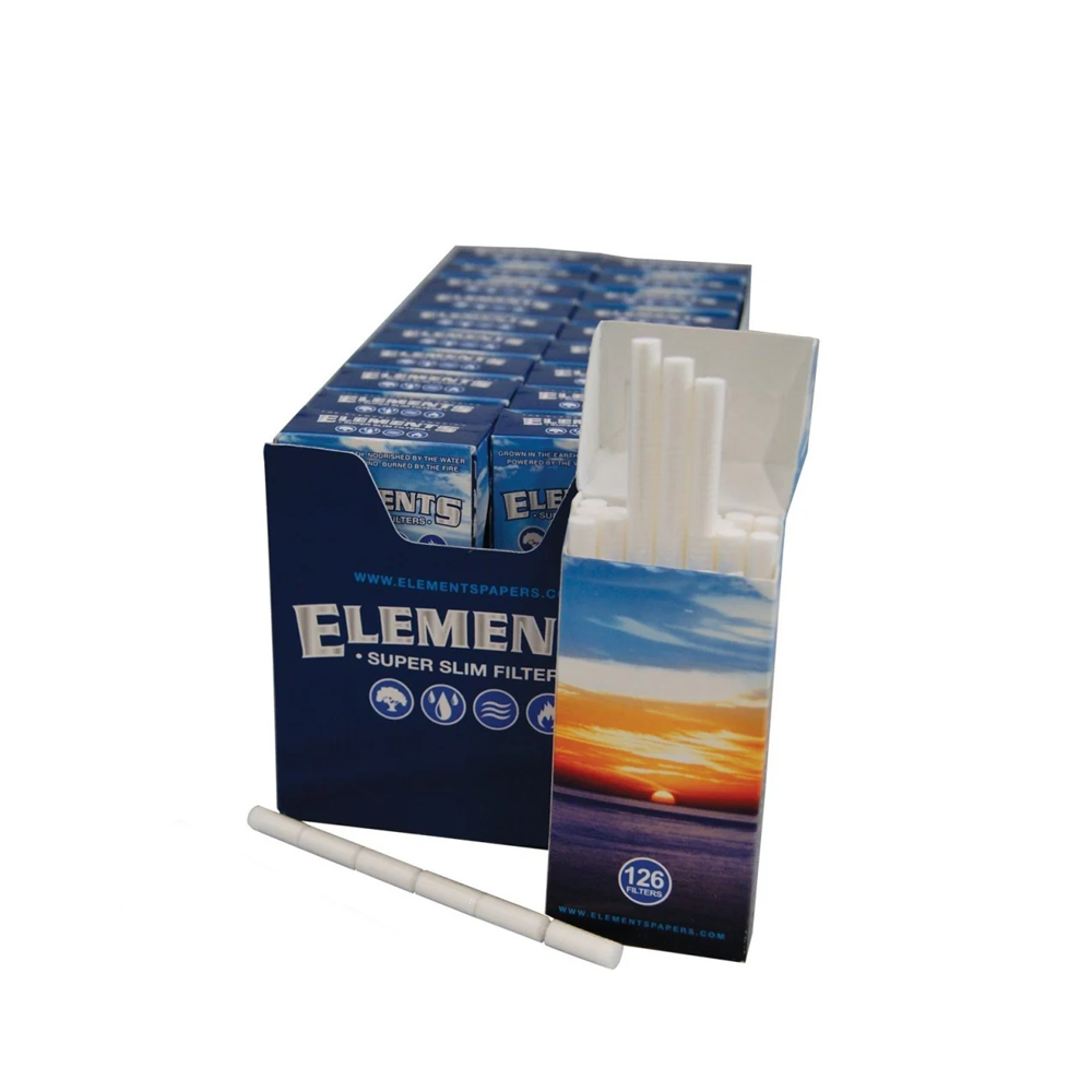 Elements Super Slim Stick Filter Tips 5mm 20 pack