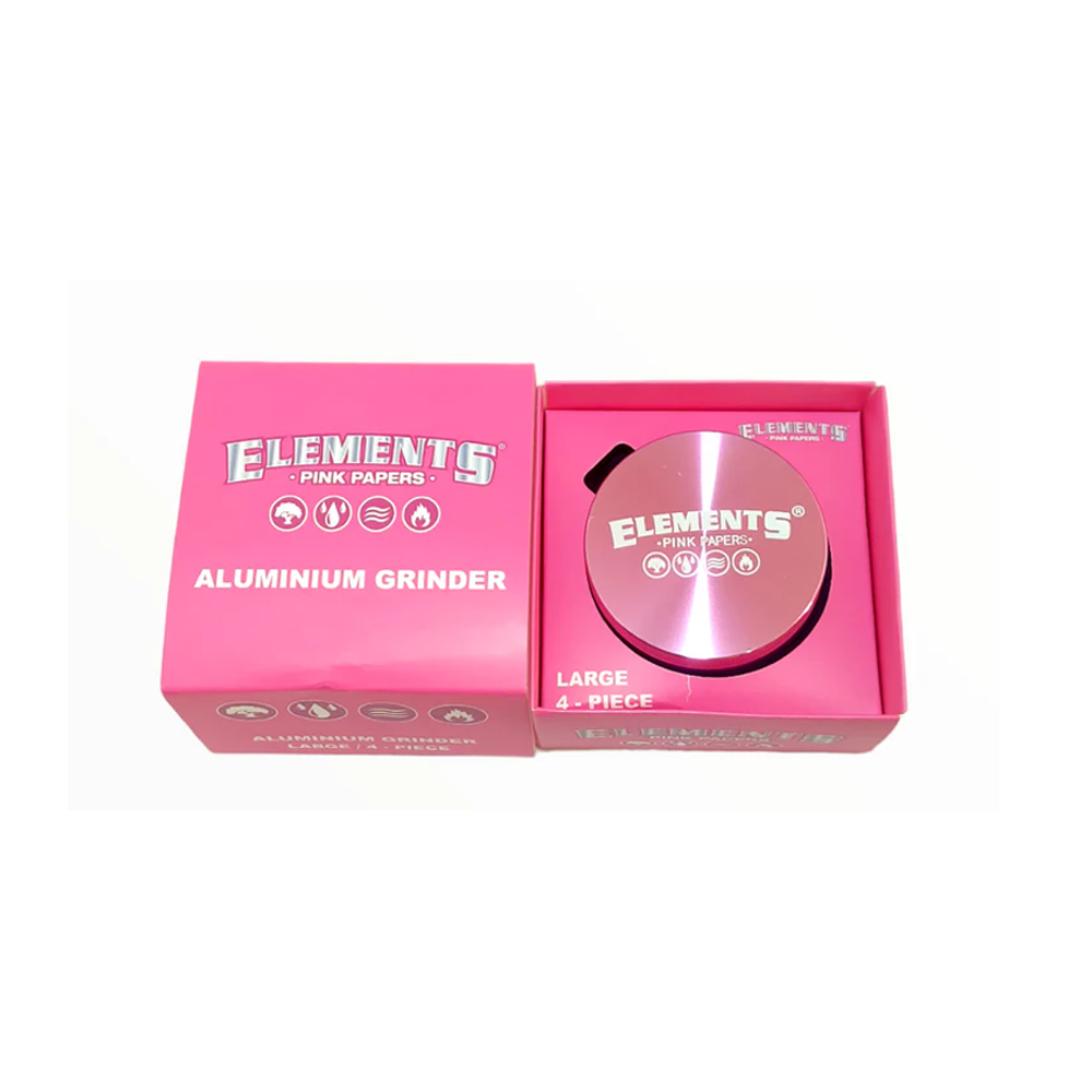 Elements Large 4 Part Metal Grinder Pink