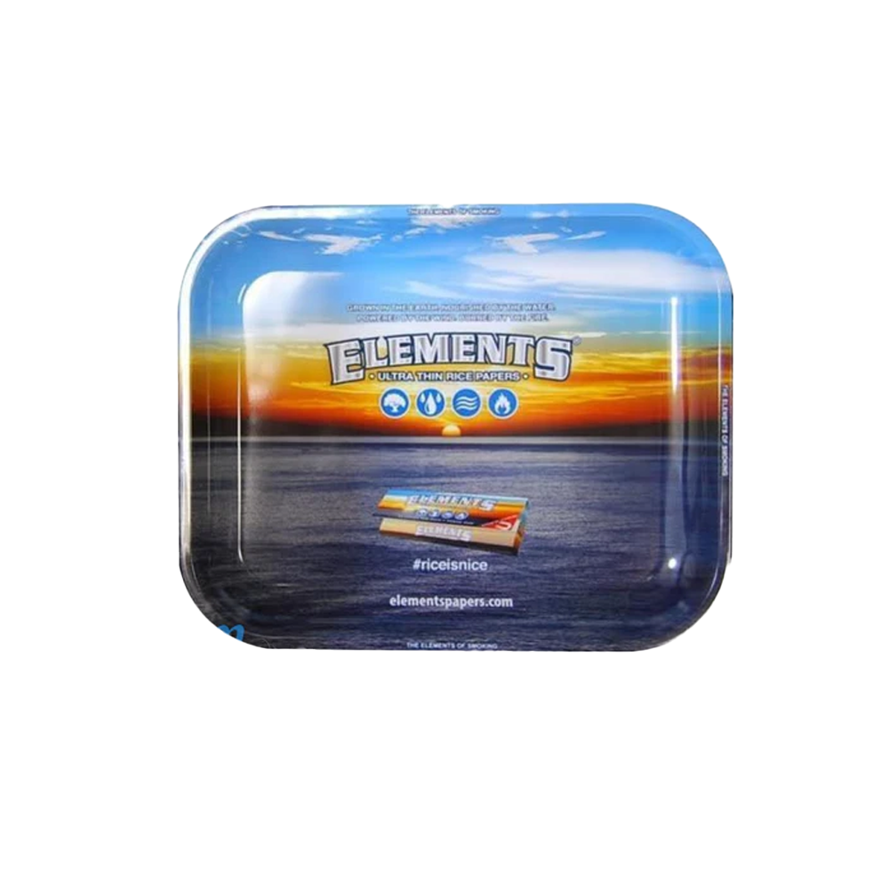 Elements Metal Rolling Trays Blue Large 12.375inch x 13.875inch
