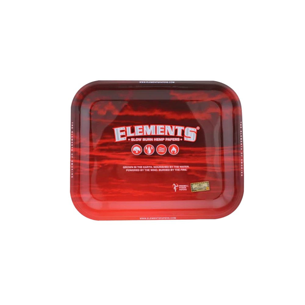 Elements Metal Rolling Trays Red Small 11inch x 7inch