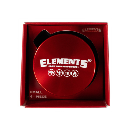 Elements-Small-4-Part-Metal-Grinder-Red