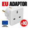 EU Way Multi Plug Power Adaptor X 10