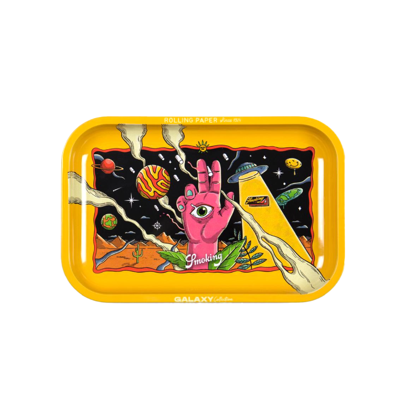 SMOKING EARTH GALAXY COLLECTION LARGE METAL ROLLING TRAY