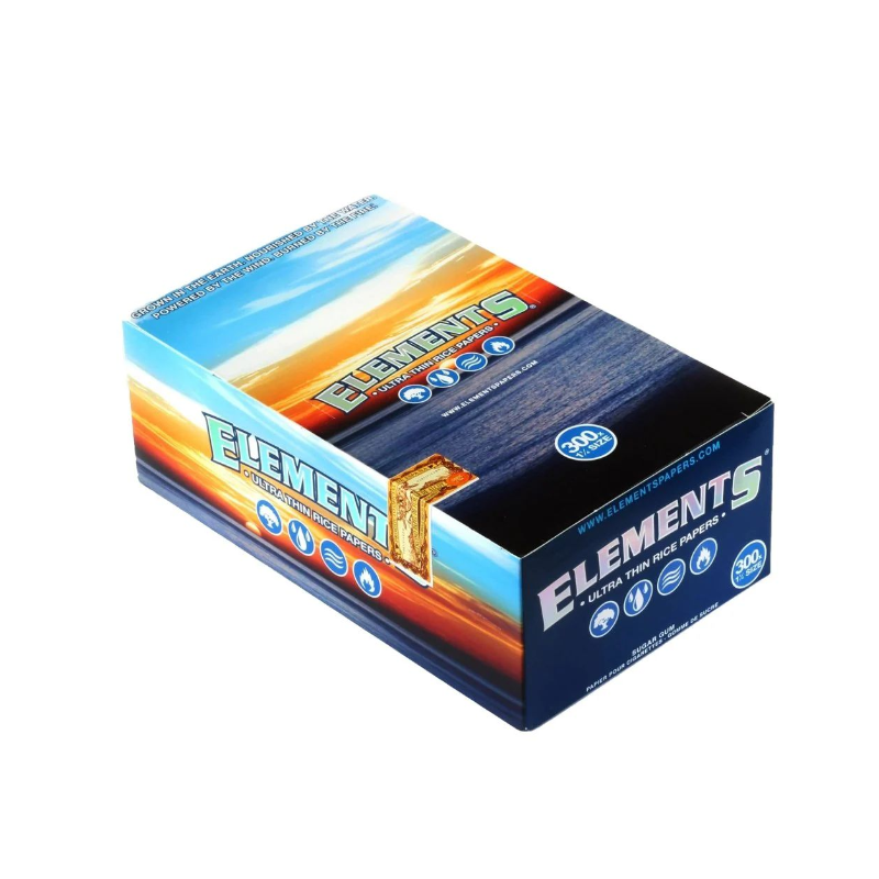 Elements Rolling Paper 300 1 1/4 Ultra thin Rice Papers PACK OF 20
