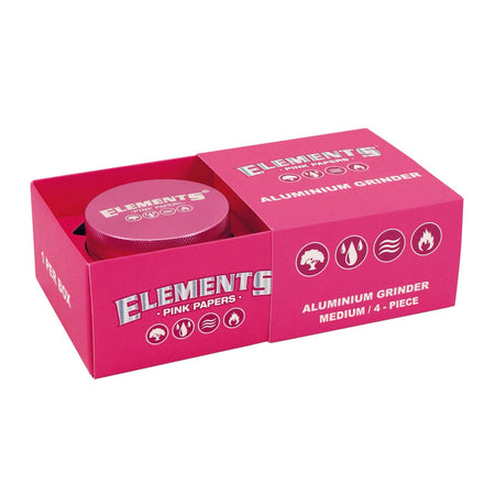 Elements Medium 4 Part Metal Grinder Pink