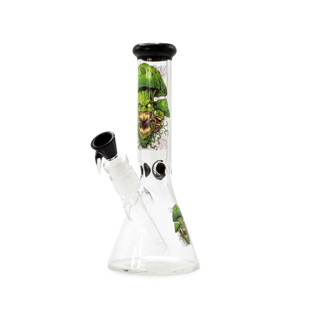 Evil Mushrooms - Beaker Bong White H:26cm - Ø:40mm - SG:18.8mm