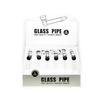 Glass Pipe Bowl Clear  Pipe 4inch FE-3207 24 pack